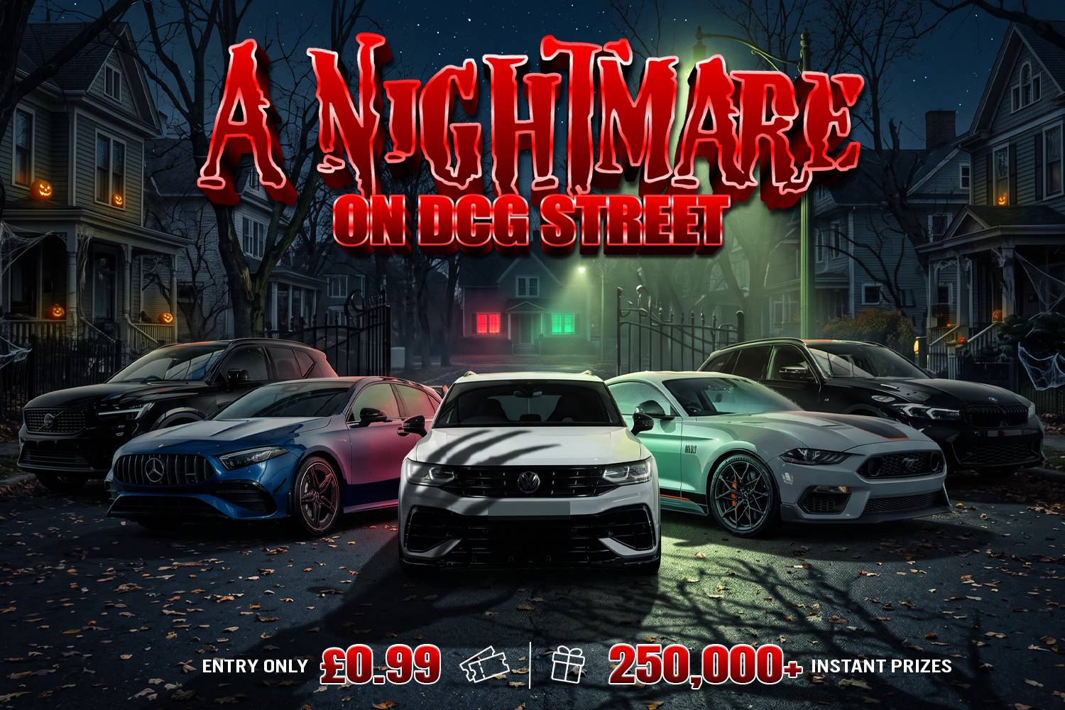 Nightmare on DCG Street - Win Cars, Tech, Cash & More / 250,000+ Instant Prizes