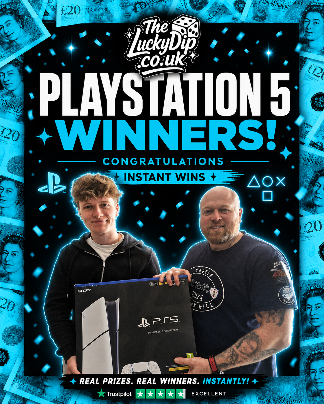 Win a PlayStation 5 Digital Edition – 825GB SSD + INSTANT WINS!